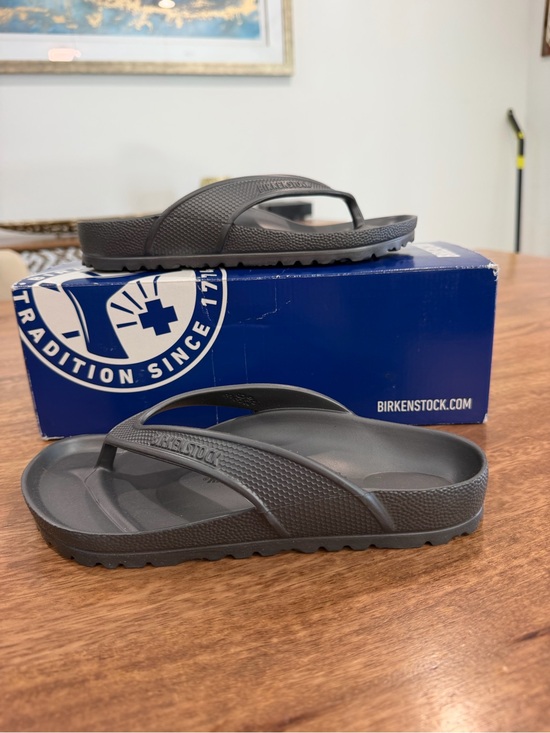 Birkenstock Shoes - Birkenstock women’s Dark Gray EVA Thong Sandals